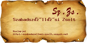 Szabadszállási Zsolt névjegykártya